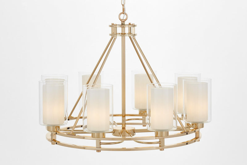 Lumina Deco Marietta 8L chandelier E27, D 75cm