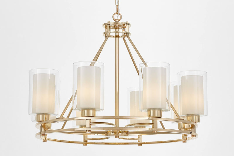 Lumina Deco Marietta 8L chandelier E27, D 75cm