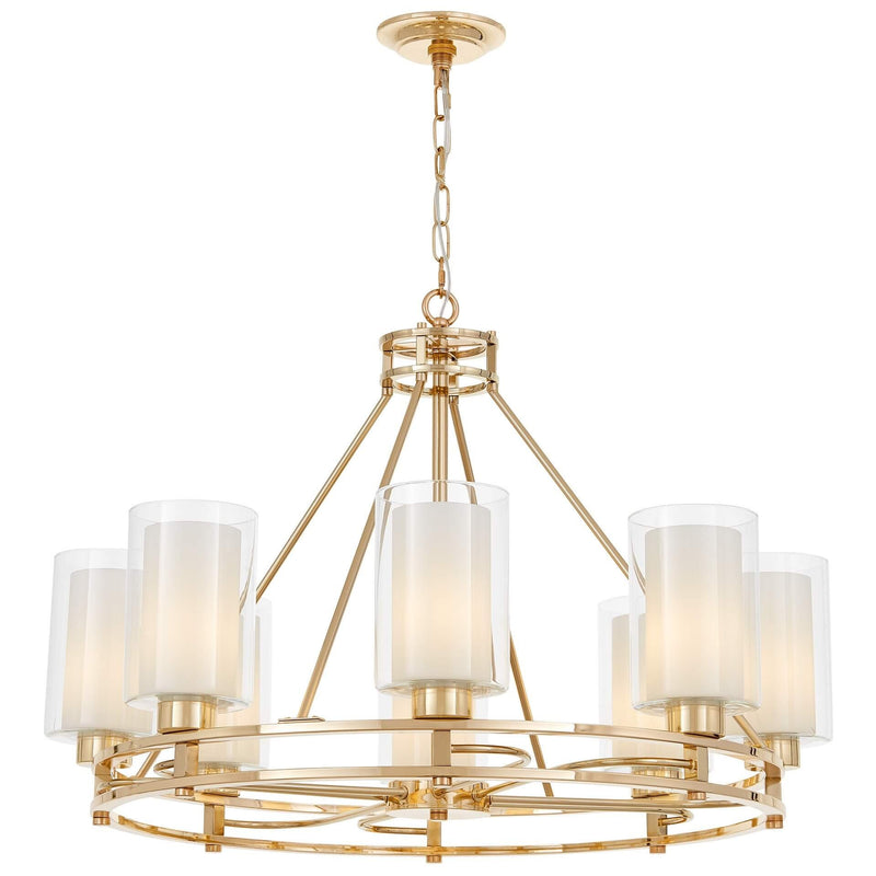 Lumina Deco Marietta 8L chandelier E27, D 75cm