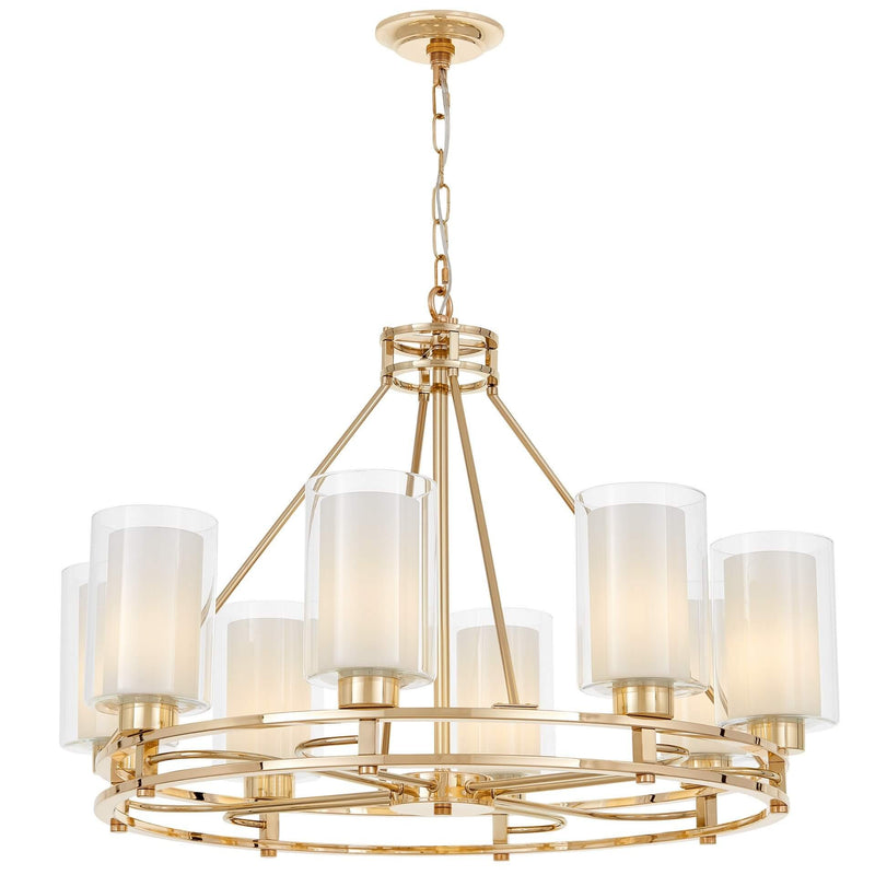 Lumina Deco Marietta 8L chandelier E27, D 75cm