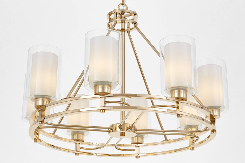 Lumina Deco Marietta 8L chandelier E27, D 75cm