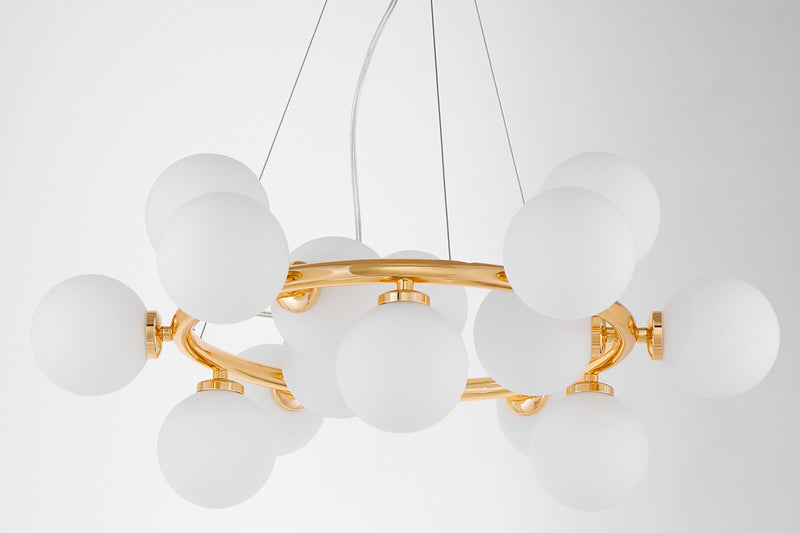 Lumina Deco Marsiada 15L chandelier G9, D 60cm