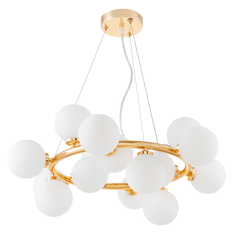 Lumina Deco Marsiada 15L pendant ceiling lamp G9, D 60cm