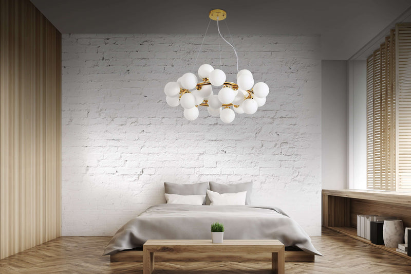 Lumina Deco Marsiada 25L chandelier G9, D 70cm