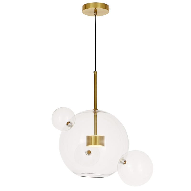 Lumina Deco Neroni 2L pendant ceiling lamp LED, H 46cm