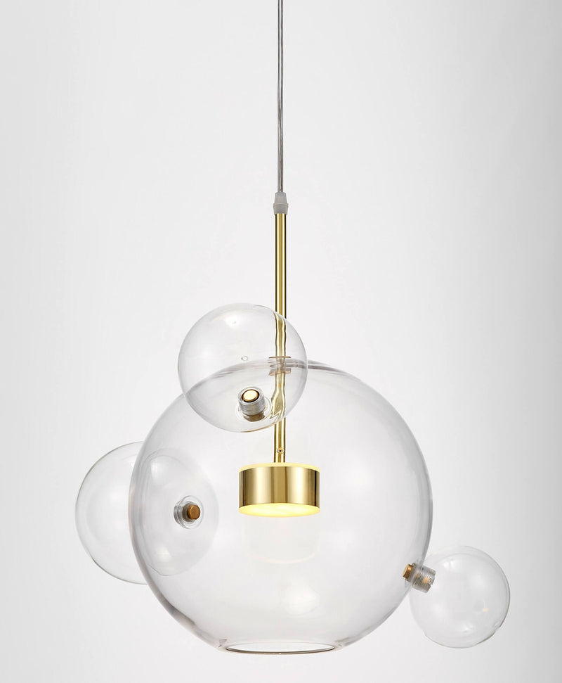 Lumina Deco Neroni 2L pendant ceiling lamp LED, H 46cm