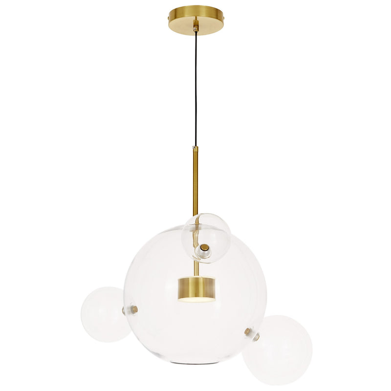 Lumina Deco Neroni 2L pendant ceiling lamp LED, H 46cm