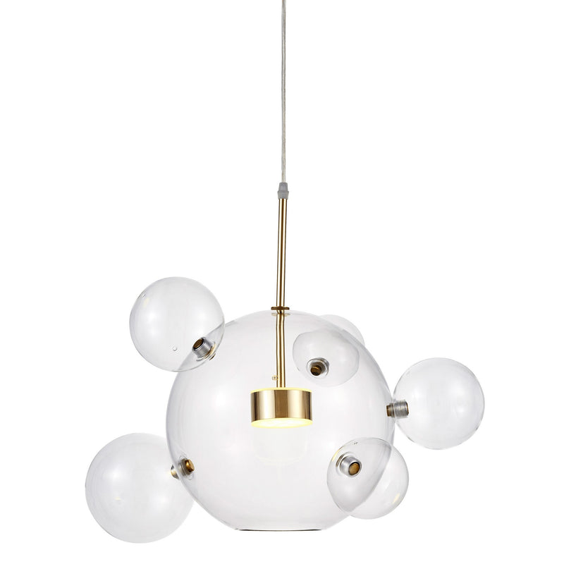 Lumina Deco Neroni 2L pendant ceiling lamp LED, H 46cm