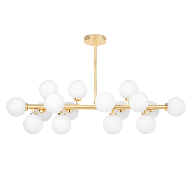 Lumina Deco Petrica 16L linear suspension ceiling lamp G9, H 25cm