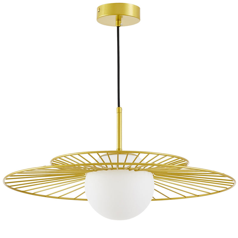 Lumina Deco Marseo 1L pendant ceiling lamp E27, D 50cm