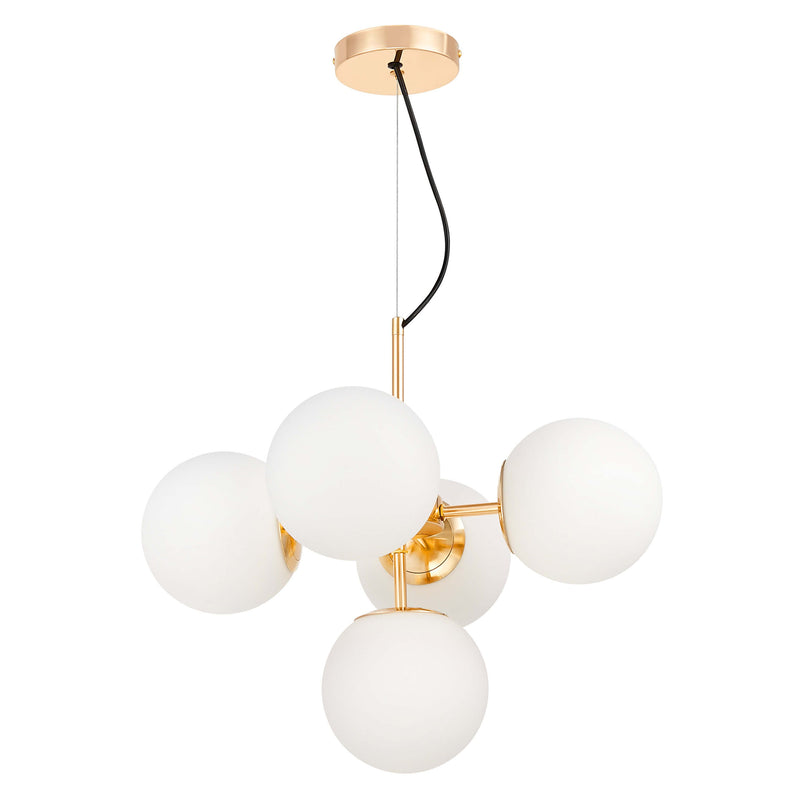 Lumina Deco Stelvio 5L pendant ceiling lamp E27, D 46cm