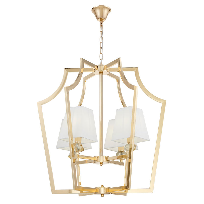 Lumina Deco Montero 4L chandelier E14, D 60cm