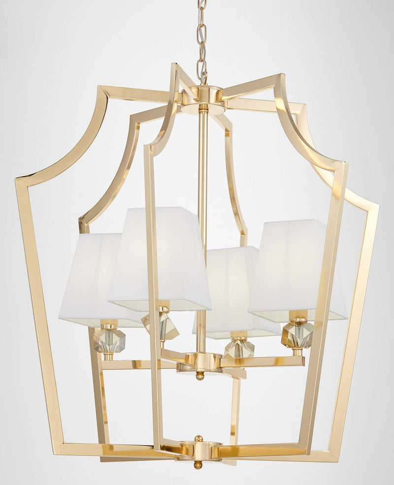 Lumina Deco Montero 4L chandelier E14, D 60cm