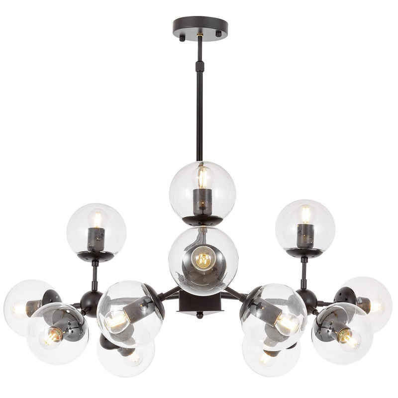 Lumina Deco Zodiac 12L pendant ceiling lamp E27, D 90cm