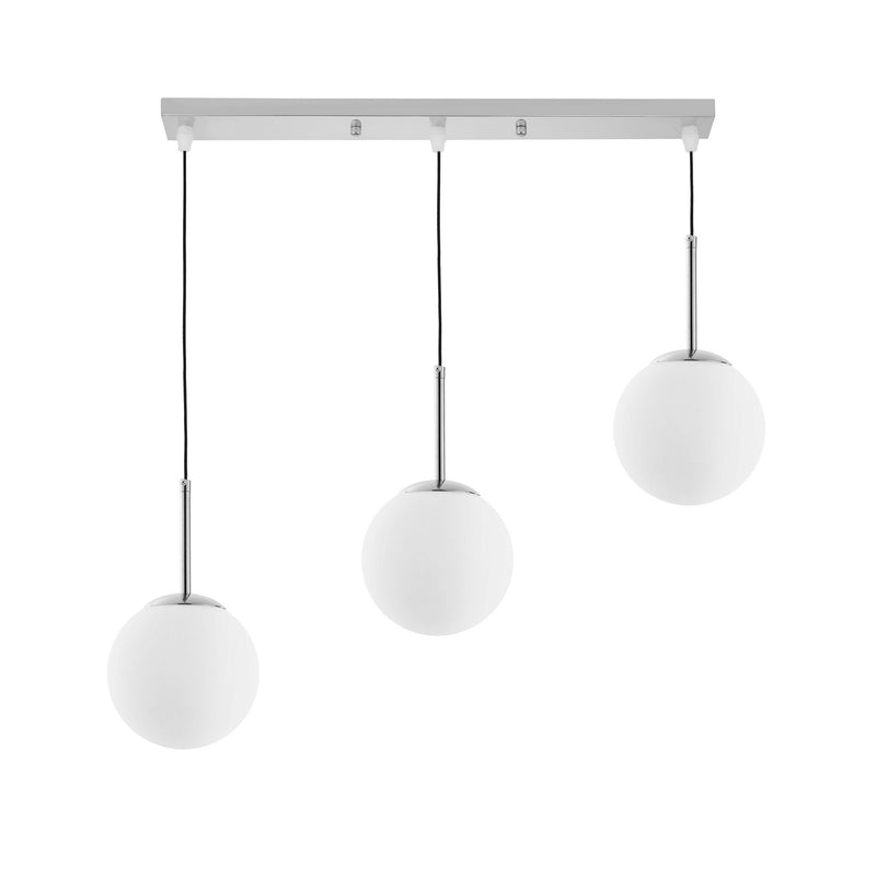 Lumina Deco Fredica 3L linear suspension ceiling lamp E27, D 45cm