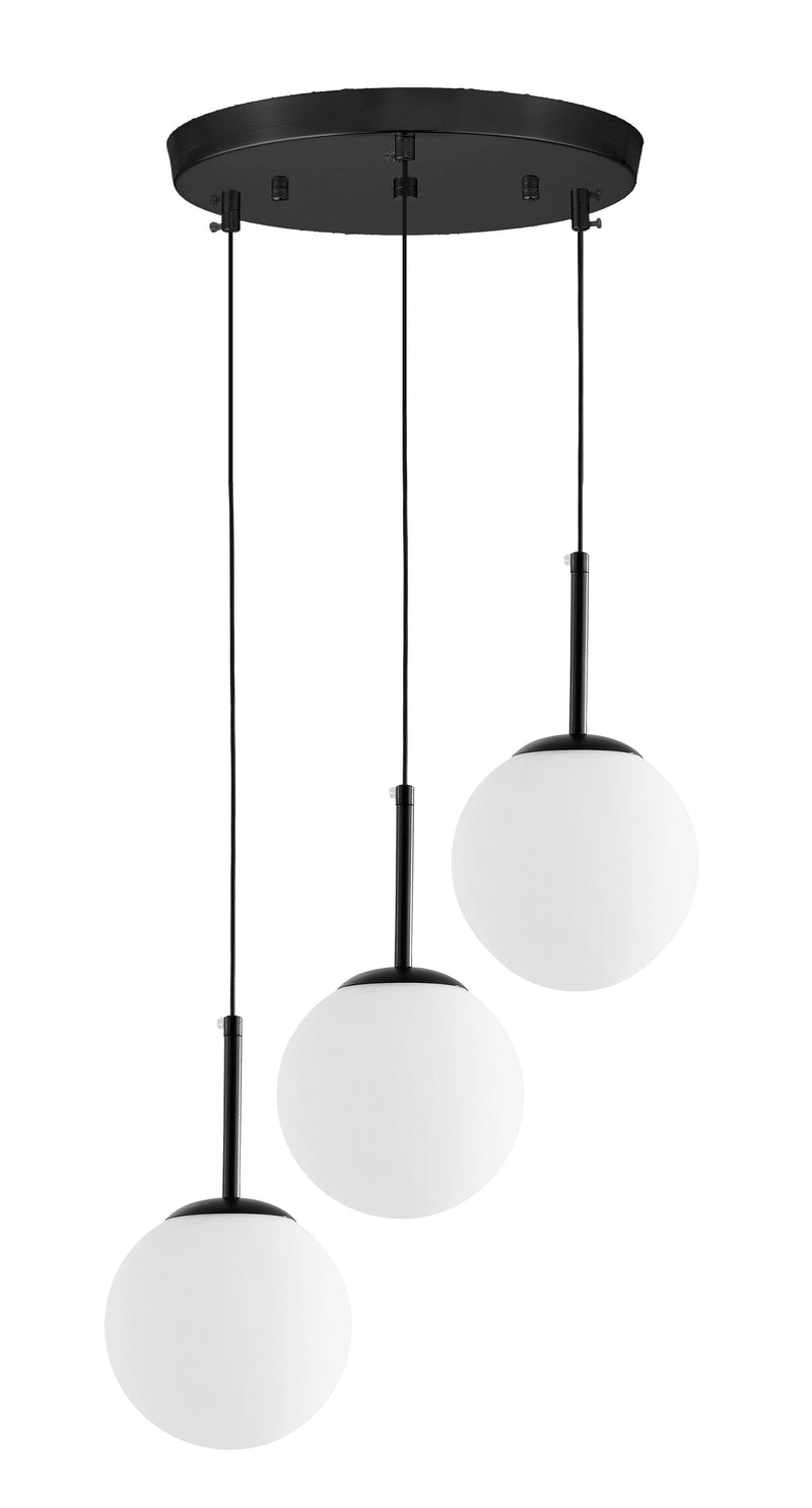 Lumina Deco Fredica 3L pendant ceiling lamp E27, D 45cm