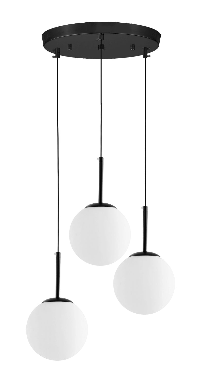 Lumina Deco Fredica 3L pendant ceiling lamp E27, D 45cm