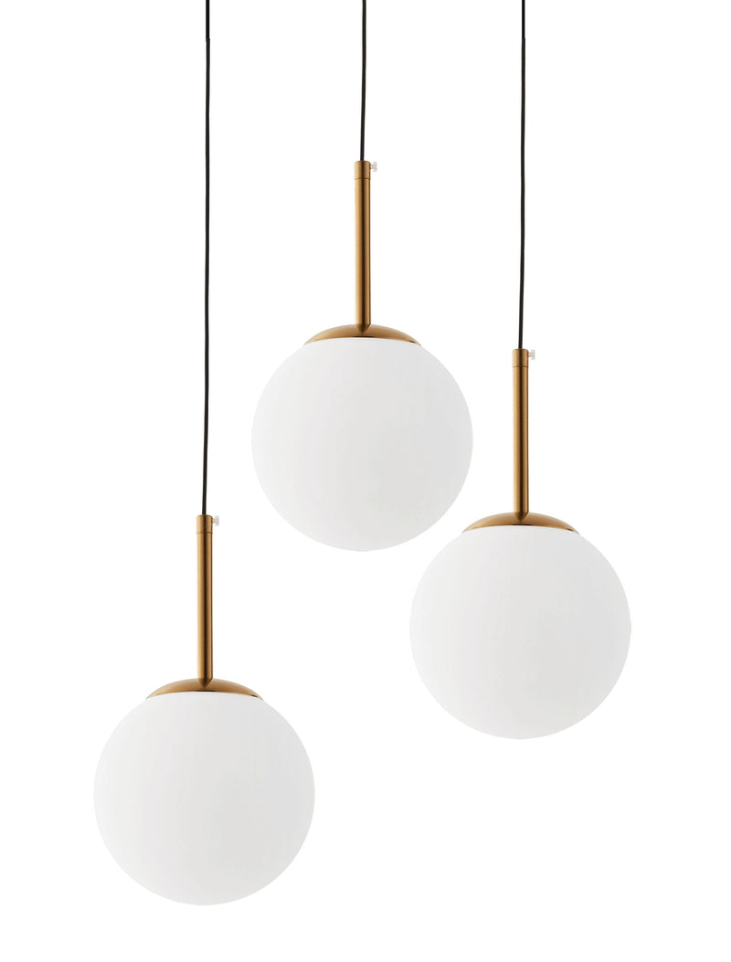 Lumina Deco Fredica 3L pendant ceiling lamp E27, D 45cm