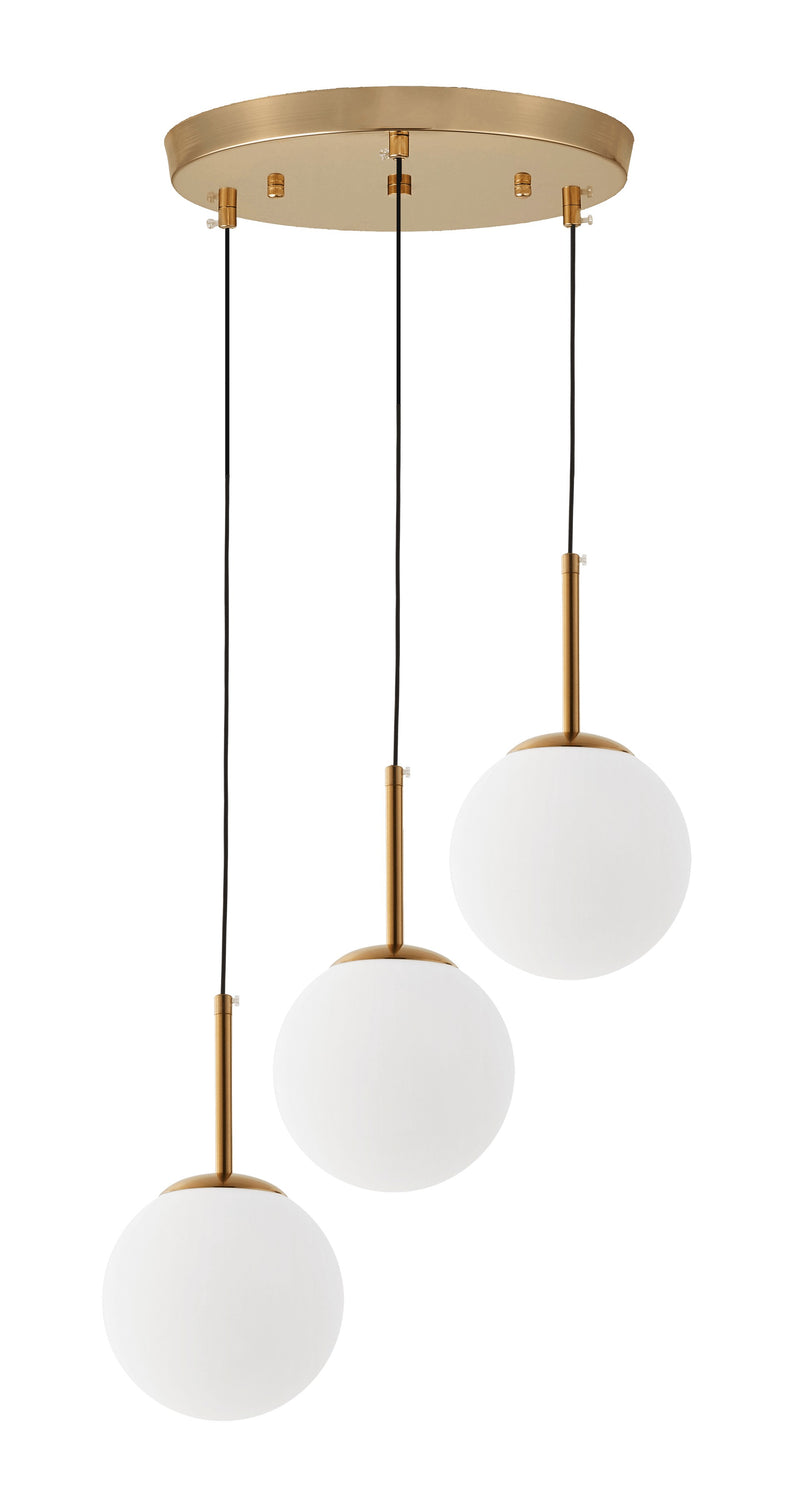 Lumina Deco Fredica 3L pendant ceiling lamp E27, D 45cm