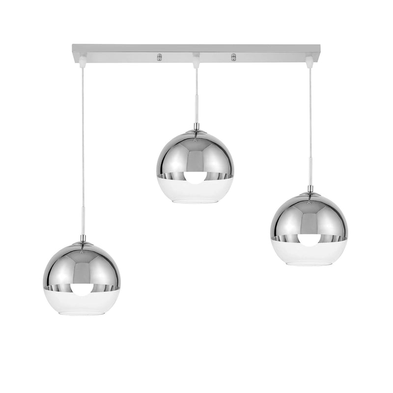 Lumina Deco Veroni 3L linear suspension ceiling lamp E27, D 20cm