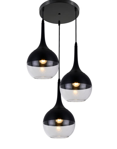 Lumina Deco Frudo 3L pendant ceiling lamp E27, D 18cm