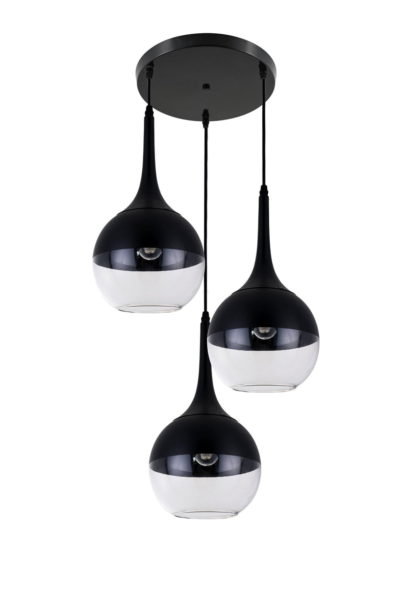 Lumina Deco Frudo 3L pendant ceiling lamp E27, D 18cm