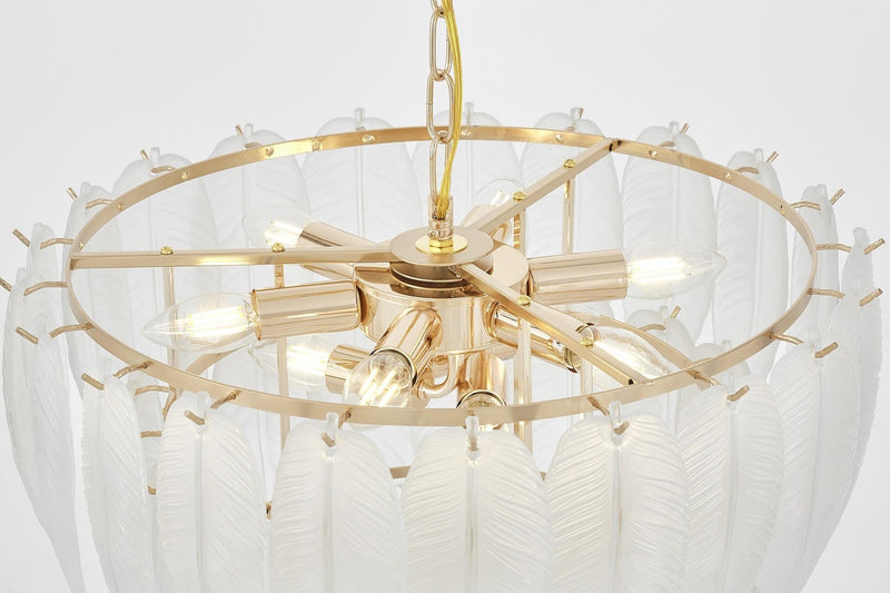 Lumina Deco Cavalini 9L chandelier E14, D 50cm