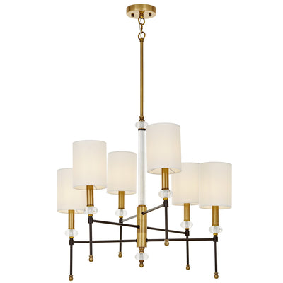 Lumina Deco Rodezio 6L chandelier E14, D 65cm