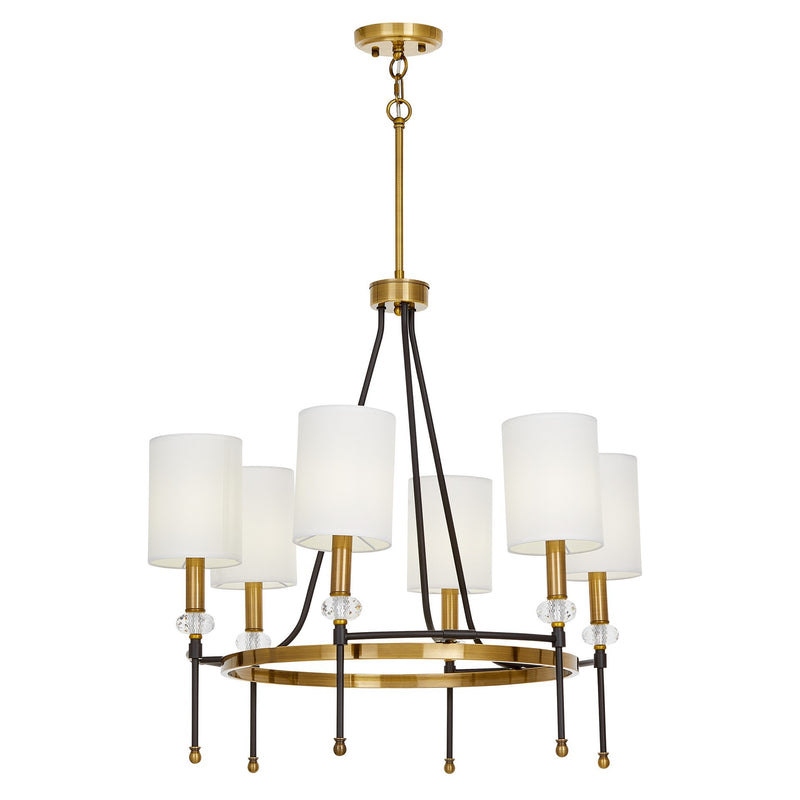 Lumina Deco Rodezio 6L chandelier E14, D 66cm