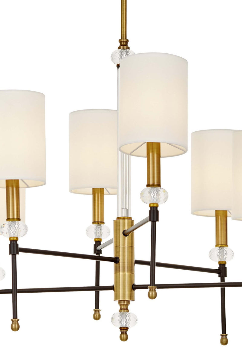 Lumina Deco Rodezio 6L chandelier E14, D 65cm