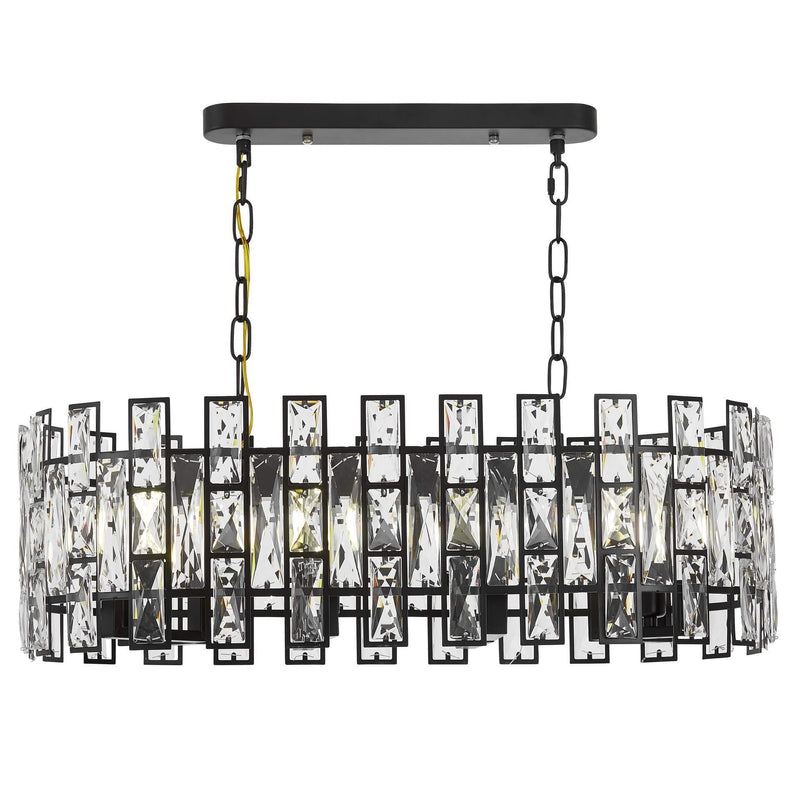 Lumina Deco Fiorina 8L linear suspension ceiling lamp E14, W 70cm