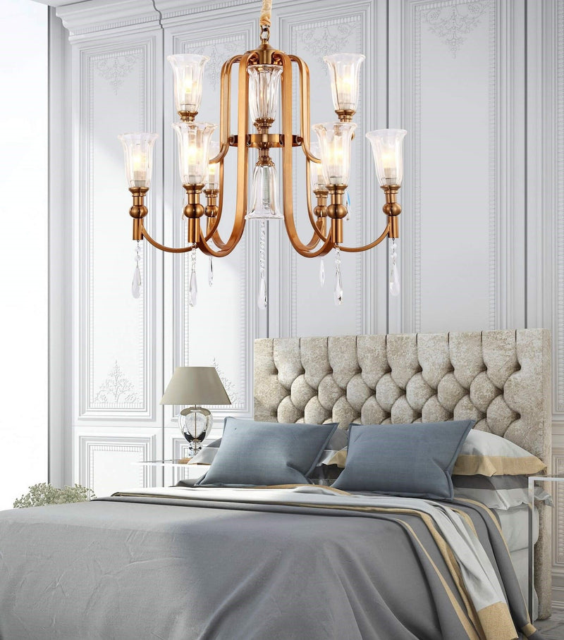 Lumina Deco Rionella 9L chandelier E14, D 64cm