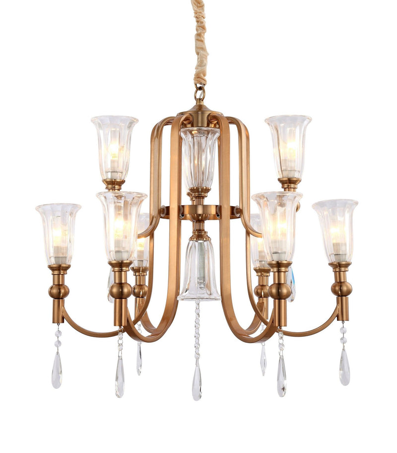 Lumina Deco Rionella 9L chandelier E14, D 64cm