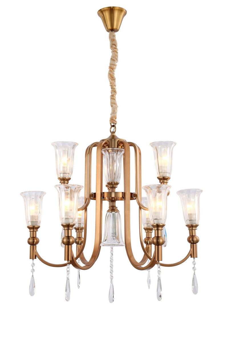 Lumina Deco Rionella 9L chandelier E14, D 64cm