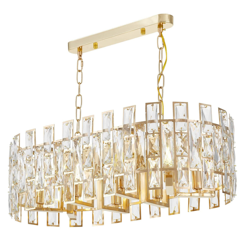 Lumina Deco Fiorina 8L chandelier E14, H 25cm