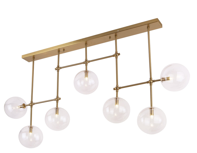 Maxlight Lollipop 7L linear suspension lamp G9, L 140cm