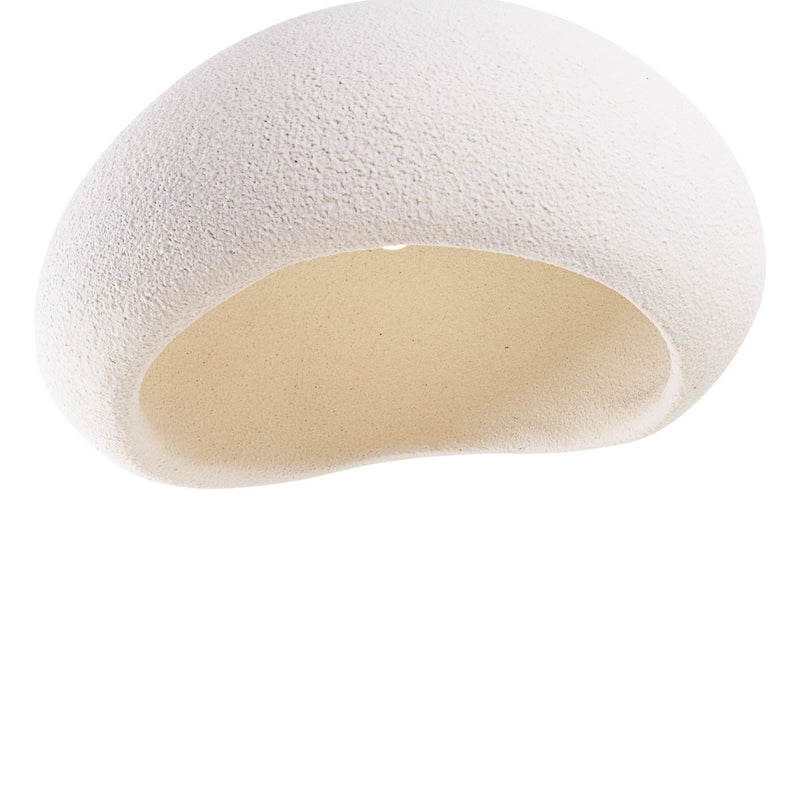 Maxlight Pierre 1L pendant lamp white, D 48cm