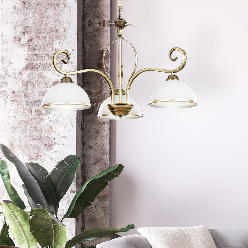 WIVARA hanglamp 3L, goud, E27