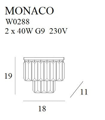 Maxlight Monaco 2L lampe encastrable D 11cm