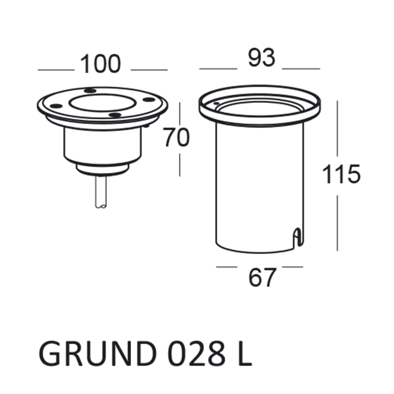 Elkim Lighting GRUND 028 faretto da incasso LED (COB)