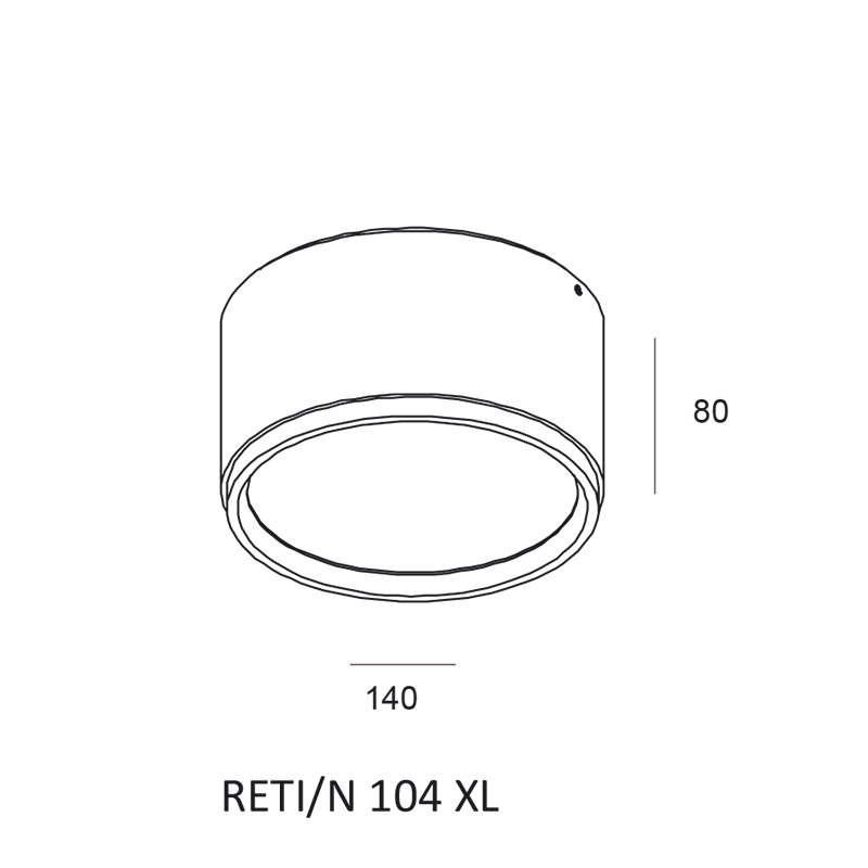 Elkim Lighting RETI/N 104 ceiling spot LED (SMD) D 14cm