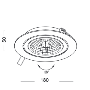 Elkim Lighting RILA 327 inbouwspot GU10