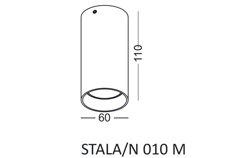 Elkim Lighting STALA/N 010 Deckenspot GU10 H 11cm