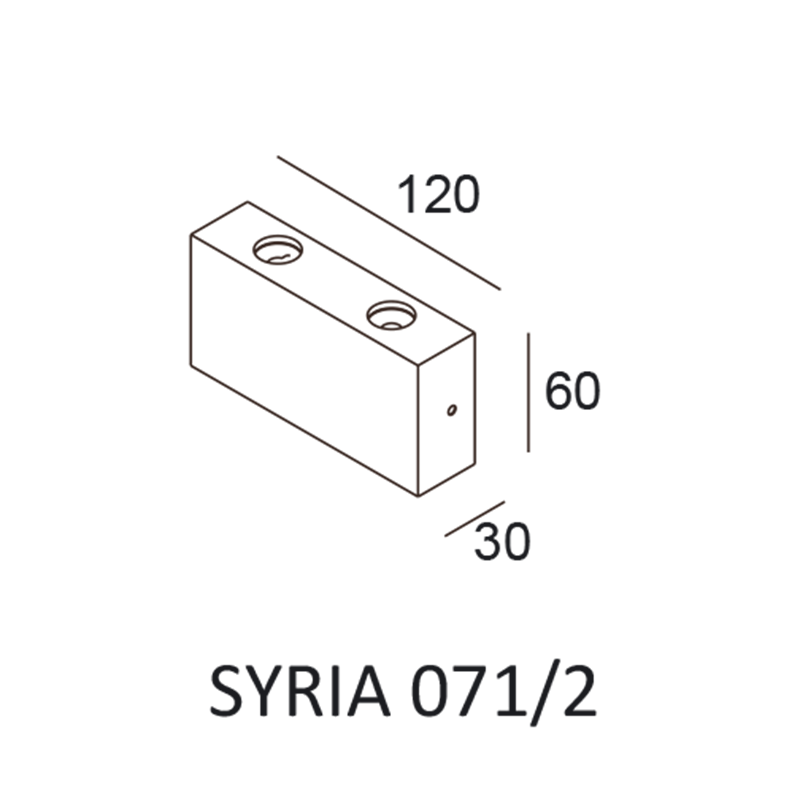 Elkim Lighting SYRIA 071/2 2L Wandleuchte LED