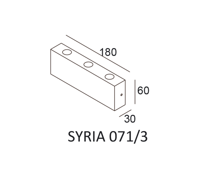 Elkim Lighting SYRIA 071/3 3L Wandleuchte LED