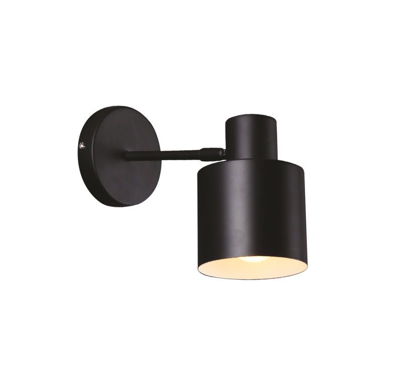 Maxlight Black 1L wall sconce lamp black