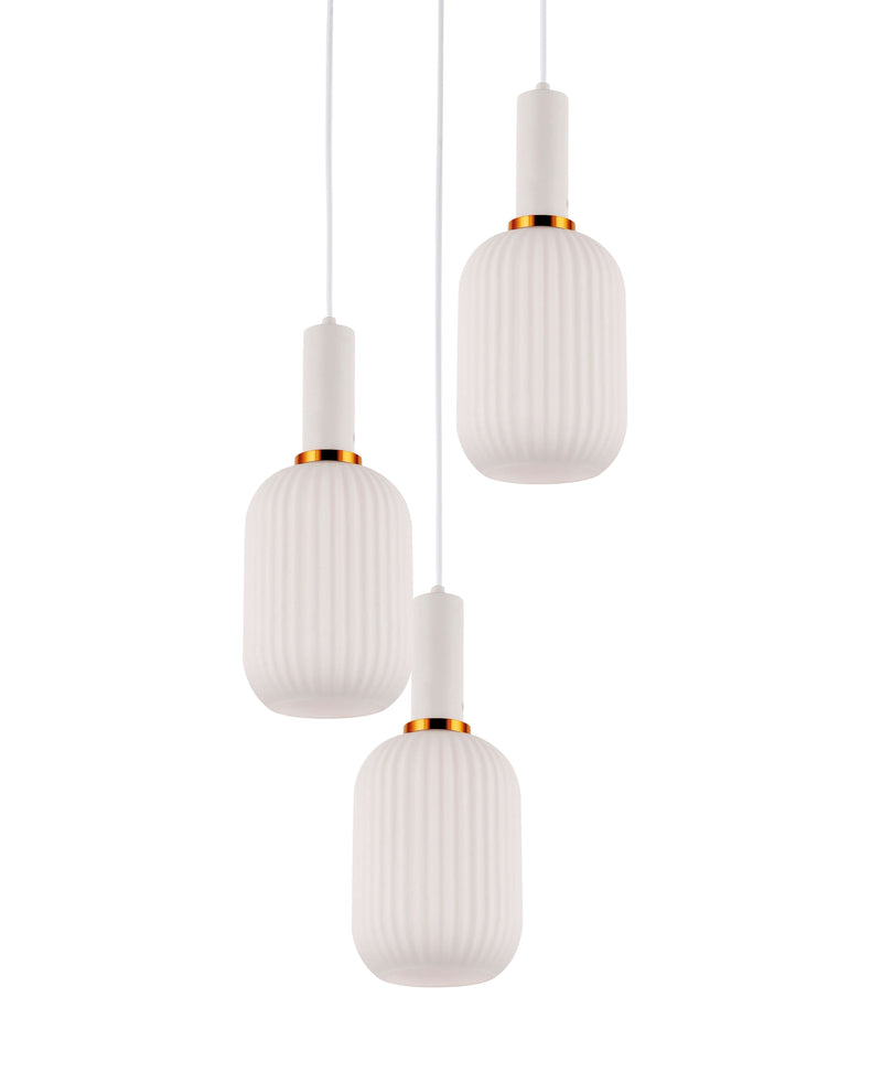 Lumina Deco Rico 3L pendant ceiling lamp E27, D 14cm