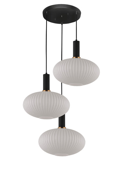 Lumina Deco Rico 3L pendant ceiling lamp E27, D 30cm