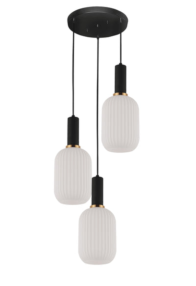 Lumina Deco Rico 3L pendant ceiling lamp E27, D 14cm