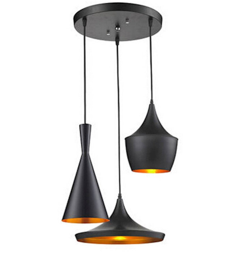 Lumina Deco Foggi 3L pendant ceiling lamp E27, H 40cm